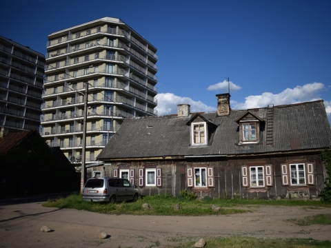 Šnipiškių kontrastai. S. Žiūros nuotr.