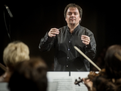Sergejus Krylovas ir Lietuvos kamerinis orkestras. D. Matvejevo nuotr.