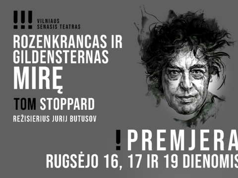 Tomo Stoppardo portretą piešė Ugnė Žilytė; dizainą kūrė Kristina Norvilaitė
