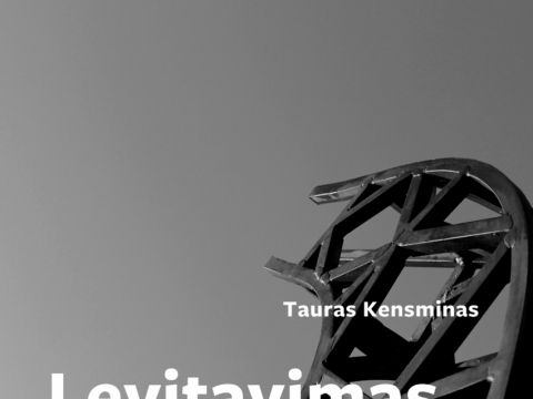 Tauro Kensmino parodos „Levitavimas“ plakatas