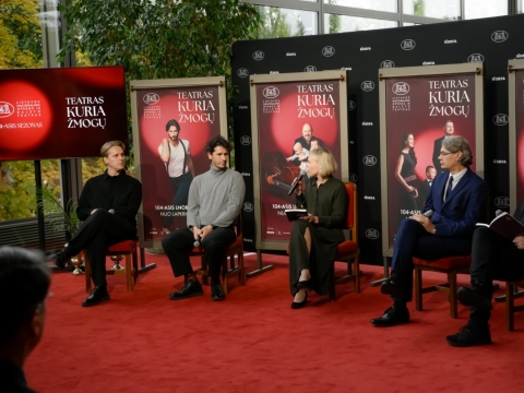Teatro sezono pristatymo konferencija. M. Aleksos nuotr.