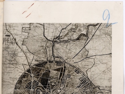 1931 m. Vilniaus plano nuotrauka, saugoma Lietuvos centriniame valstybės archyve