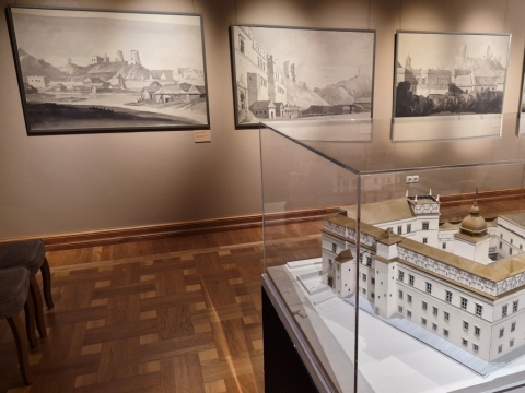 Parodos „Vilniaus pilių istorinė ikonografija“ fragmentas. Organizatorių nuotr.