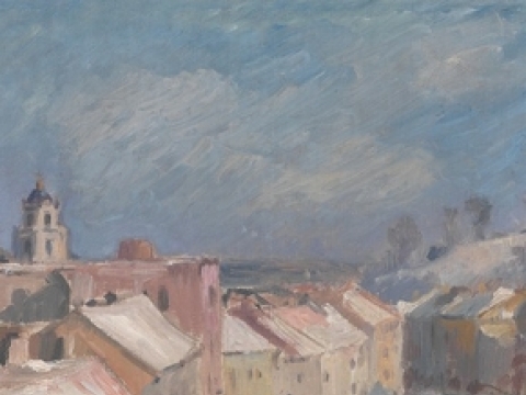 Vytautas Mackevičius, „Vilnius. Didžioji gatvė“.1942 m. Fragmentas