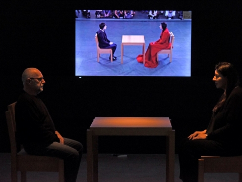 Waclaw Kuczma ir Marina Abramović
