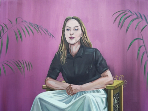Monika Plentauskaitė, „Tapytoja (autoportretas)“. 2018 m. 