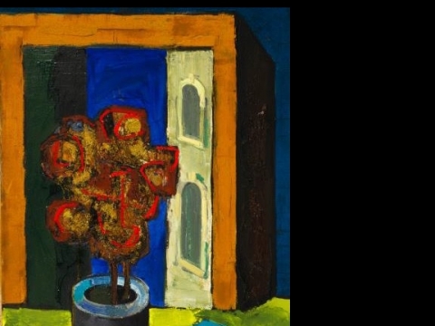 Vincas Kisarauskas (1934–1988), „Natiurmortas su žaliu šešėliu“. 1972 m.
