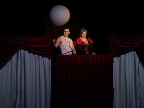 Scena iš spektaklio „Romeo ir Džuljeta“. E. Sabaliauskaitės nuotr.