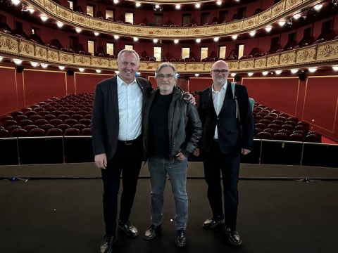 Egidijus Stancikas, Fanis Synadinos ir Edgaras Klivis. NKDT nuotr.