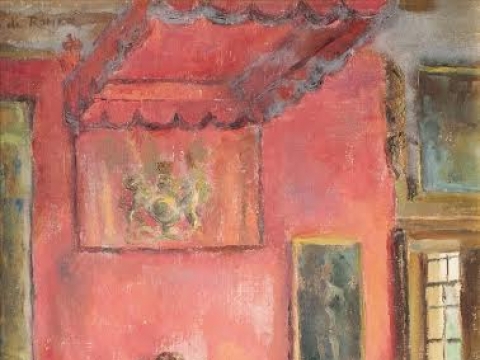 Sofija Romerienė, „Hampton Court rūmų Londone interjeras“. 1948-1950 m. 