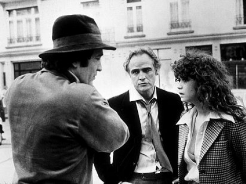 Bernardo Bertolucci, Marlonas Brando ir Maria Schneider filmuojant „Paskutinį tango Paryžiuje“

