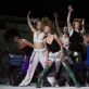 Scena iš šokio spektaklio „Room with a view“ (Dovydas Strimaitis – antros eilės viduryje). A. Arago nuotr.