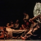 Scena iš spektaklio „Tarp Lenos kojų, arba „Švenčiausiosios Mergelės Marijos mirtis“ pagal Mikelandželą Karavadžą“. D. Matvejevo nuotr.
