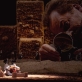 Scena iš spektaklio „Totalitarinis romanas“. H. Leis nuotr.