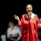 Jevgenija Karpikova spektaklyje „Dviejų Korėjų susijungimas“. D. Matvejevo nuotr.