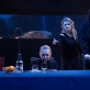 Valentina Lukjanenko, Aleksandra Metalnikova ir Anastasija Špakovskaja spektaklyje „Aš buvau namuose ir laukiau, kol ateis lietus“. A. Gudo nuotr.