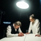 Nikolajus Antonovas ir Jelena Juščenko spektaklyje „Dviejų Korėjų susijungimas“. D. Matvejevo nuotr.