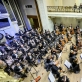 Lietuvos nacionalinis simfoninis orkestras, dirigentas Modestas Pitrėnas. D. Matvejevo  nuotr.