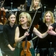 Rusnė Mataitytė, Keri-Lynn Wilson ir Lietuvos nacionalinis simfoninis orkestras. D. Matvejevo nuotr.