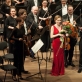 Dalia Kuznecovaitė, Dawidas Runtzas ir orkestras „Sinfonia Varsovia“. D. Labučio nuotr.
