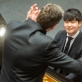 Yekwon Sunwoo ir Modestas Pitrėnas. D. Matvejevo nuotr.