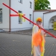 Aglaja Ray instaliacija „Technoteologija“ ir performansas. Šiaurinis Tauragės pilies bokštas. M. Černecko nuotr.