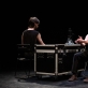 A. Crespo Barba ir Lukas Karvelis spektaklyje „Instructions On How To Fall“. D. Ališausko nuotr.