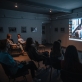 Tomo Pabedinsko paskaita galerijoje „Ra“. 2020 m. Organizatorių nuotr.