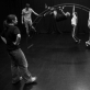 Scena iš spektaklio „Sapnuose prie bedugnės“ repeticijų. A. Gudo nuotr.
