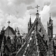 Kęstutis Stoškus, „Senamiesčio panorama su bažnyčių stogais“. 1998 m.