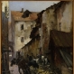 tanislovas Bohušas-Sestšencevičius. Vilniaus gatvelė. Prasilenkiantys vežimai. 1897. Nacionalinis muziejus, Varšuva