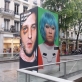 Liono bienalės reklama gatvėje. Autorės nuotr.