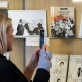 Akimirka iš Komiksų skaitykloje vykusio Gerdos Jord komikso „Karalius nakvos Merkinėje“ iliustracijų parodos pristatymo. M. Masaičio nuotr.