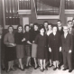 Alexanderis Schuke su žmona, estų meistrai, Leopoldas Digrys (iš dešinės antras) su savo vargonų klase filharmonijoje. 1963 m. L. Digrio asmenio archyvo nuotr.