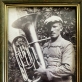 Keliaujančio cirko „Karado“ orkestro muzikantas Augustinas Staškus maždaug apie 1935 m. 