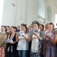 Choralo giedojimo mokymai Marijampolės bazilikoje. Nuotr. iš organizatorių archyvo