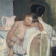 Mary Cassat, „Sėdinti moteris su vaiku“. 1890 m.