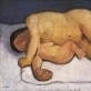 Paula Modersohn-Becker, „Gulinti motina su vaiku" (1906)