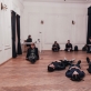 Menininkės Niamh Seana Meehan performanso „Atvykimas iš kitur“ Kauno menininkų namuose dokumentacija, 2020 m. Ernesto Lylaus nuotr.