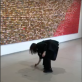 Daria Antyp, magistinio darbo „Memories of the past in a different configuration of the present“ dalis, performanso fragmentas. Autorės nuotr.