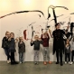 VVJ meno galerija. Jūratė Stauskaitė ir mažieji kūrėjai. VVJ galerijos nuotr.
