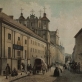 Dominikonų gatvė ir Bajorų institutas. Chromolitografija, 1850. LNM „Vilnius Jono Kazimiero Vilčinskio leidiniuose“, Vilnius, 2001, p. 13