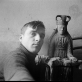 Vytautas Jurkūnas, Autoportretas prie pietos. 1937-1939 m.