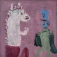 Ina Budrytė. „Flirtas“. Kartonas, aliejus. 65 x 50 cm. 2018 m.