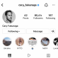 Cary Fukunagos „Instagram“ puslapis