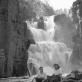 Iš Juozo Lukio Sibiro archyvo. Prie upės krioklio. Fotografuota 1954 m. Pigmentinė spauda 2020 m.