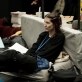 Laura Kutkaitė spektaklio „Mokyk mane“ repeticijoje. M. Norvaišo nuotr.